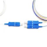 Mini Type FTTH 1*2 Fiber PLC Splitter Low Insertion Loss SC/UPC 1M 1.5M 2M  Module Type PL