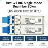 10G SFP+ Transceiver 1550nm 80km SMF LC Duplex DOM 10GBASE-ZR Optical Transceiver Module