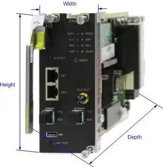 OptiXtrans E9624 82601312 RTU-LNSDRTUC02 OSN 9800/8800 Line Capacity RTU for 200G CFP Port