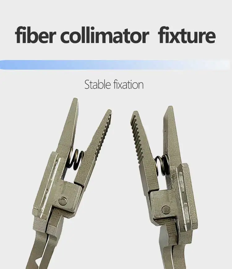 ZG Tech Metal Fiber Collimator Holder Fixture for Fiber Patch Cord Manufacture with 1 Year Warranty