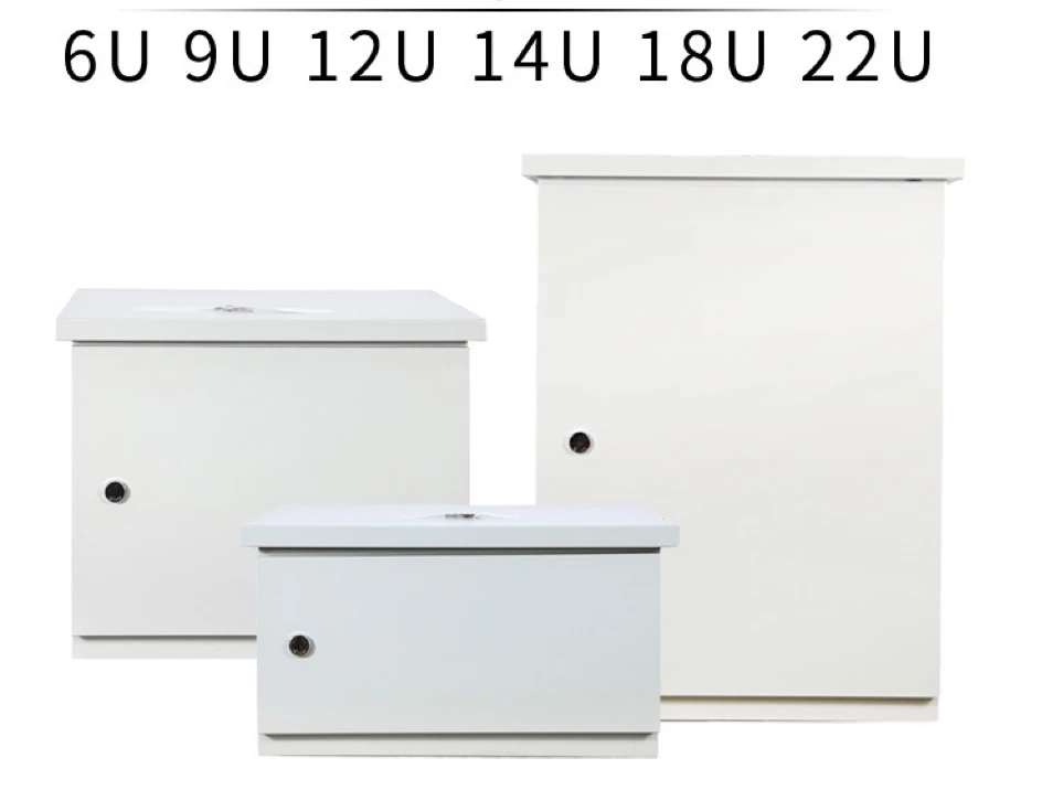 Custom 19-Inch IP55 Stainless Steel Outdoor Telecom Cabinets Waterproof Distribution Box 6U 9U 12U Battery Enclosures-boxintelecom