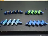 12 24 48 Port Fiber Optic Patch Panel 1U 19 Inches Rack Mount LC SC Full Equipment Din Rai