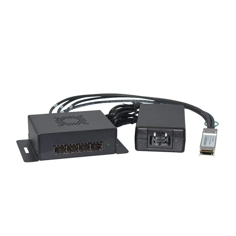 40G QSFP+ Extender to SFP+ Adapter Module Box Breakout to SFP+ Cage qsfp to qsfp cage with eeprom on the cage side-boxintelecom