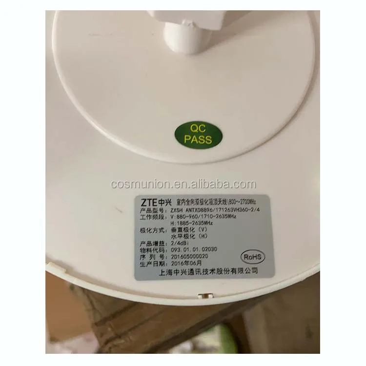 ZXSH ANTXD8896 171263VH360-2/4 Indoor omnidirectional dual-polarization Ceiling Antenna\800~2700MHz