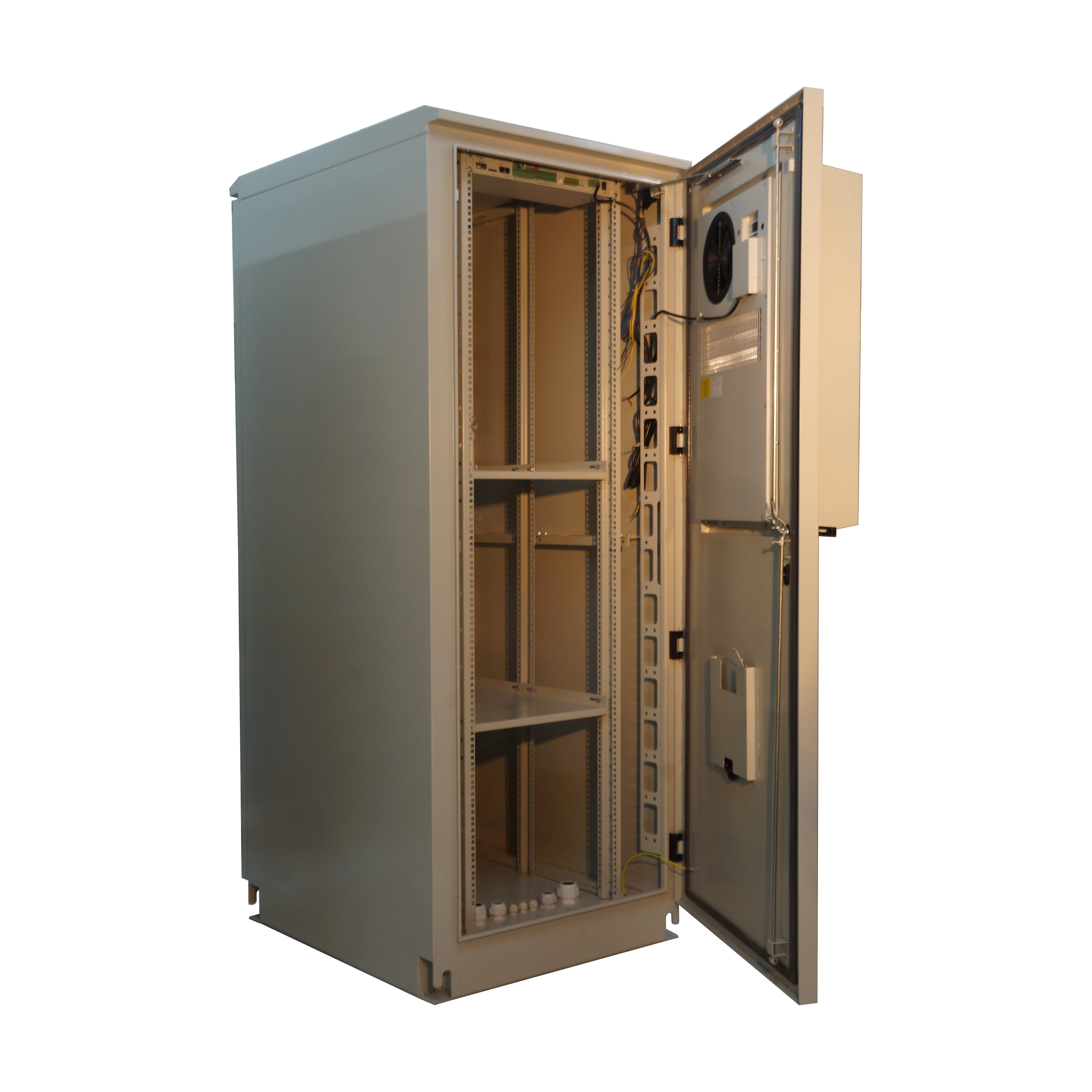 Customizable 19" Rack 42U  Outdoor Weatherproof Telecom Cabinet New Design with Cabinet Air Conditioner IP55 Protection Level-boxintelecom