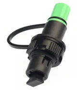 SC/APC Slim-Type Fiber Optic Waterproof Adapter, IP67 ABS Outdoor FTTH/FTTx High-Performan