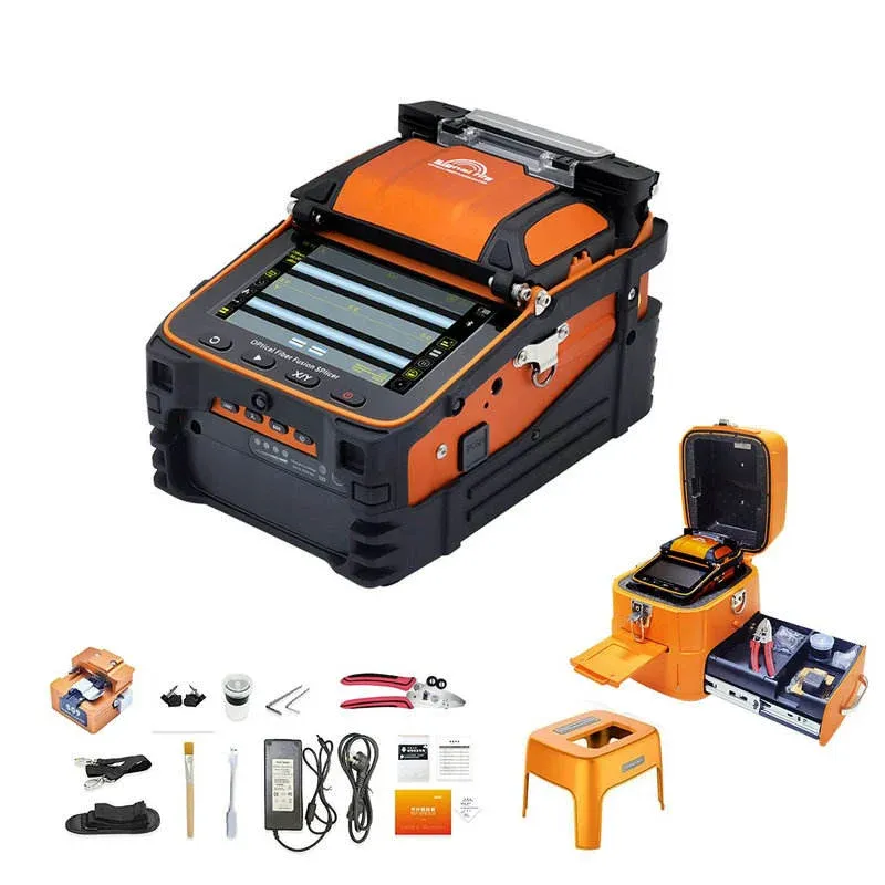 AI-9 Fiber Welding Machine Six Motor Automatic Main Line Fiber Optic Cable Fusing Equipment Fusion Splicer-boxintelecom