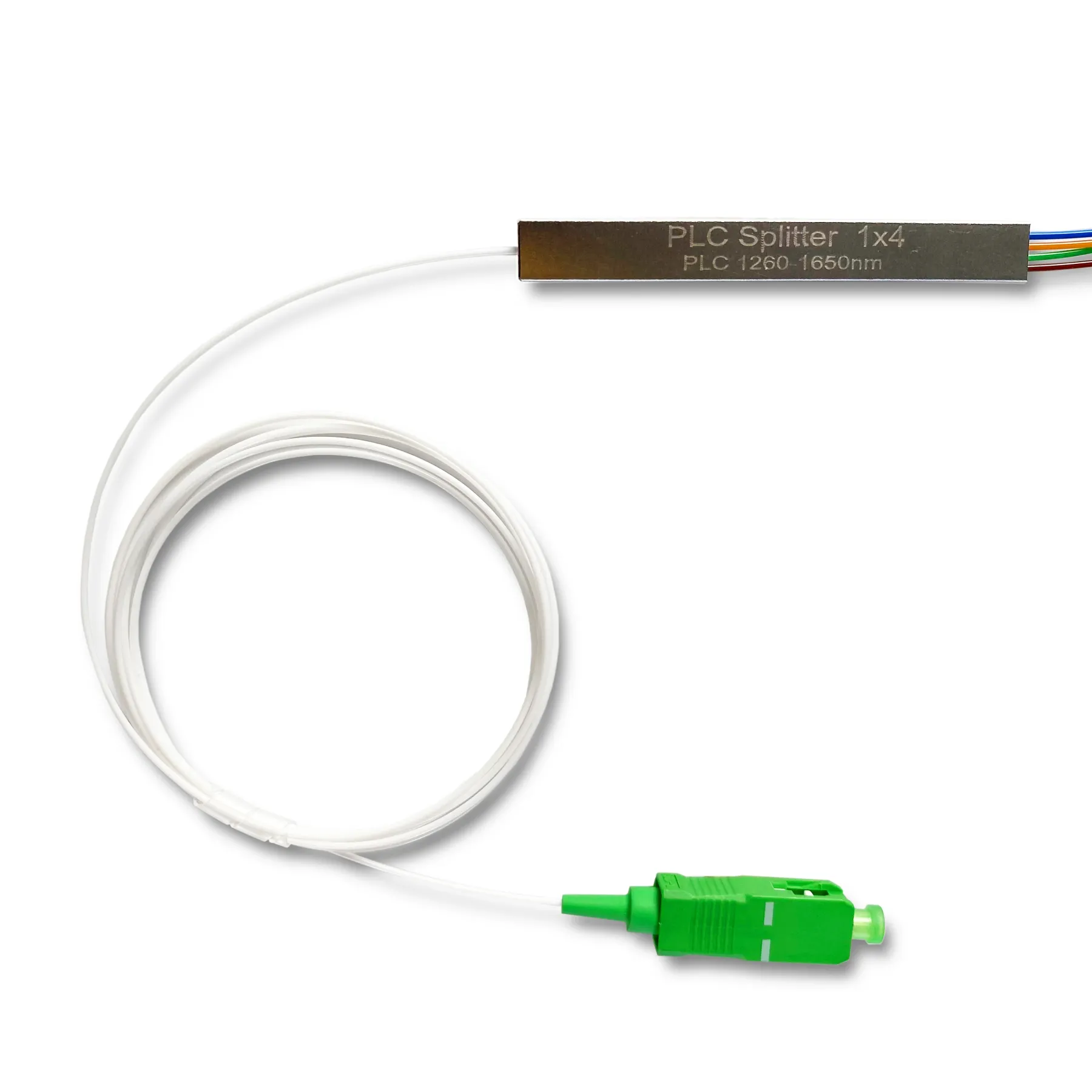 FTTH 1x4 SCAPC Single Mode PLC Splitter with POE/GSM Support Mini Type Fiber Optic