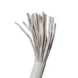 Wired Communication Cable Wire Leads Gray Coiled With Tie Wraps    SS-16-SMB-75-10