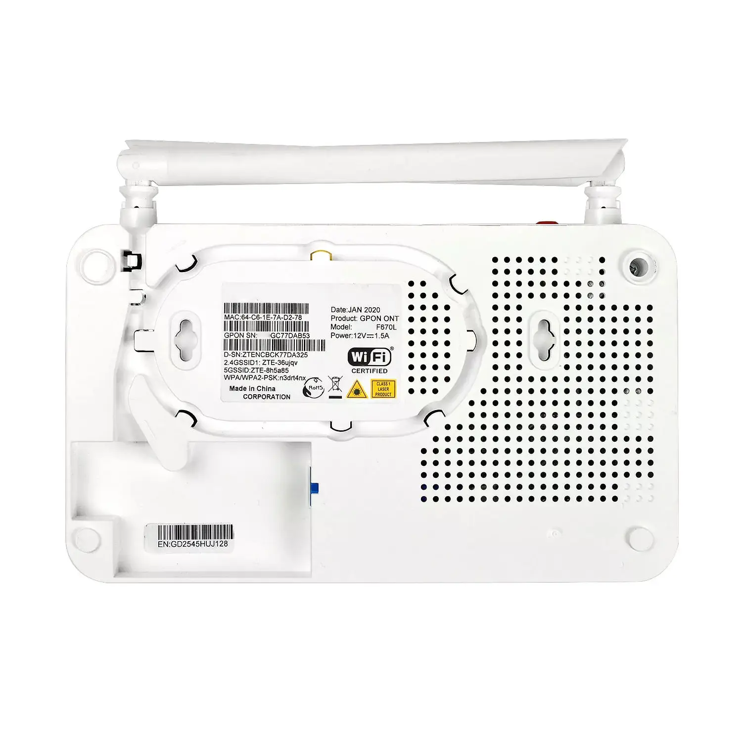 F670L F660 v9 V8.0 ZTE ONU OMCI C320 1GE+3FE+WIFI 5dbi antenna GPON ONT bridge router Fiber Optic Equipment F660 V5.2 V6 F609 v3-boxintelecom