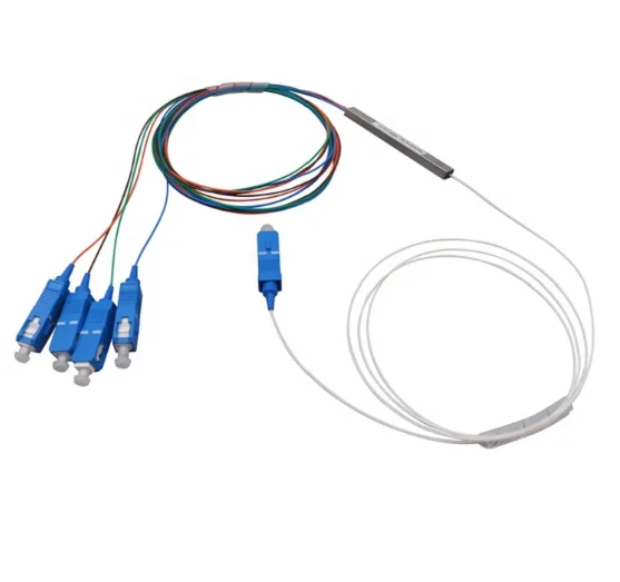 High Quality APT 1x 4 Way Fiber Splitter with sc Upc Connector Fast Delivery Steel Tube Type-boxintelecom