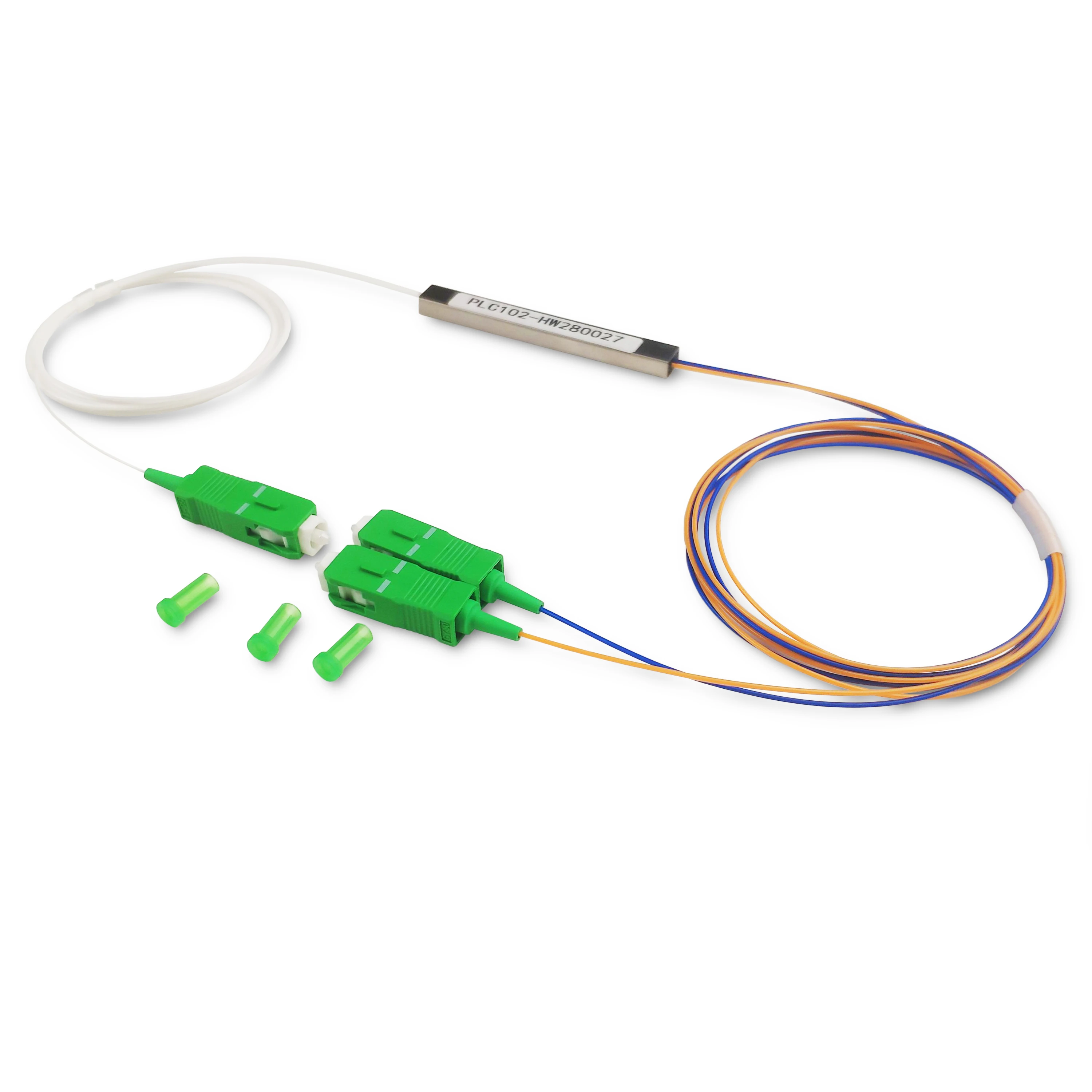 FTTH 1x2 SCAPC Single Mode PLC Splitter with POE/GSM Support Mini Type Fiber Optic