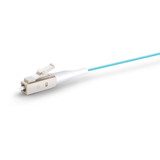 Simplex OM3&OM4 Multimode Fiber Optic Pigtail LC/UPC Connector, PVC/ LSZH Outer Jacket