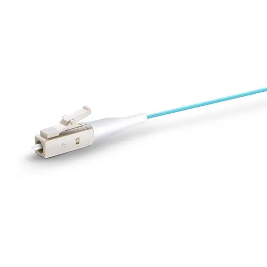 Simplex OM3&OM4 Multimode Fiber Optic Pigtail LC/UPC Connector, PVC/ LSZH Outer Jacket