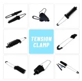 FTTH High Tension Flat Cable Clamp for Fiber Optic Drop Cable ADSS Suspension Clamp Made P