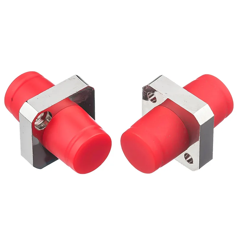 FC Square Fiber Optic Adapter Flange Connector Fiber Coupler for FTTH & CATV Wired LAN 1 Year Warranty Port 1-boxintelecom