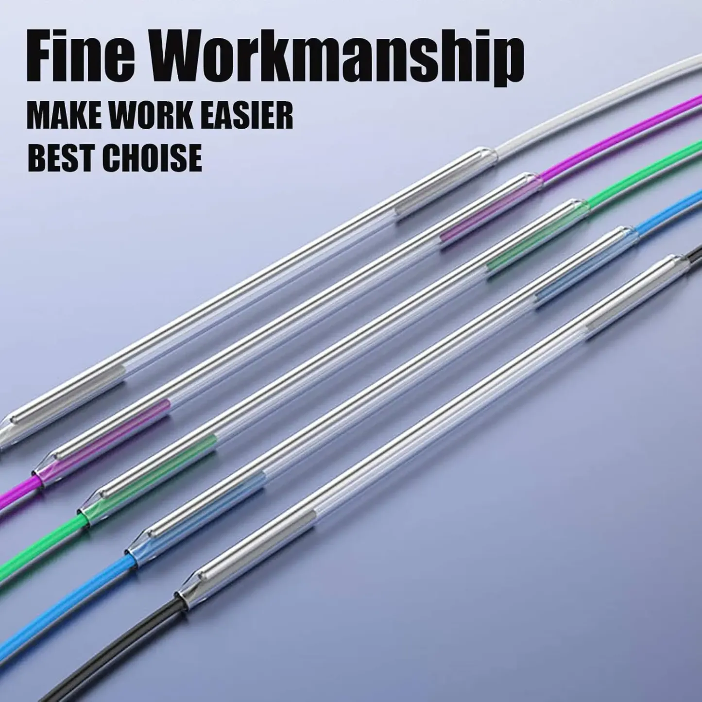 Clear PE Heat Shrinkable Tube 2.6mm Dia Fiber Optical Cable Fusion Splice Protection Sleev