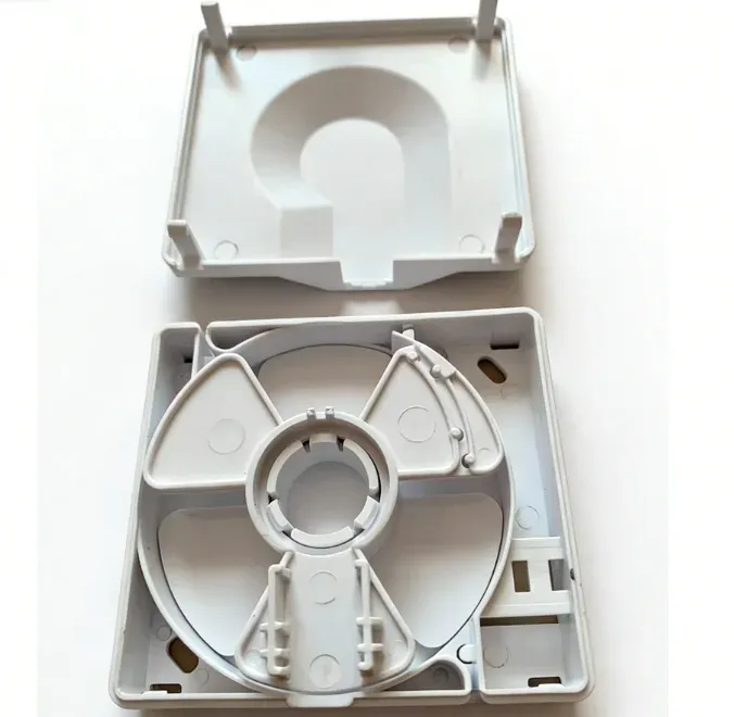 SC Single Port Fiber Optic Terminal Box Desktop Fiber Optic Wall Outlet Box FTTH Fiber Protection Box White-boxintelecom
