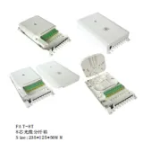ftth box  fiber optic 8 core distribution box with  mini 1*8 plc splitter fiber optics box