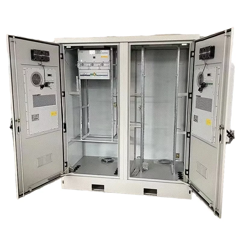 Outdoor Integrated IP65 Stainless Steel Cabinet 5G Communication Base Station Double Electronics Instrument Enclosure 2.1M-boxintelecom