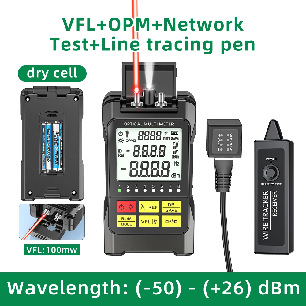 10 Wavelengths Optical Power Integrated Machine Optical Power Meter/red Light Source/network Testing/LED Lighting-boxintelecom