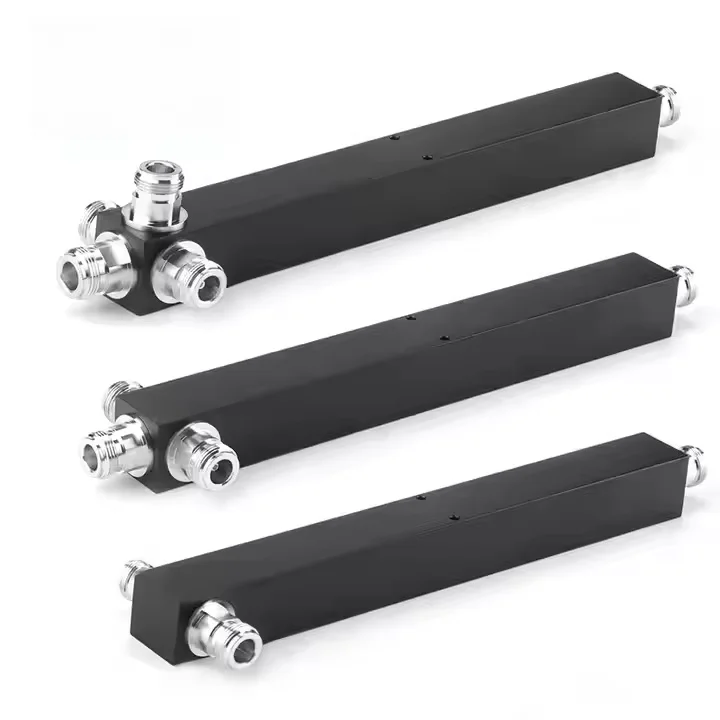 Black square 2/3/4 Way Power Splitter for Network Amplifier 700-2700mhz Power Splitter with N Female Connector-boxintelecom