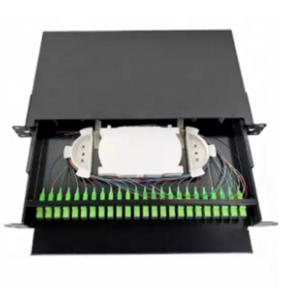 19-Inch 1U ODF Optical Distribution Terminal Box 24-Port SC/APC LC/APC Fiber Optic Patch P