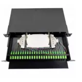 19-Inch 1U ODF Optical Distribution Terminal Box 24-Port SC/APC LC/APC Fiber Optic Patch P