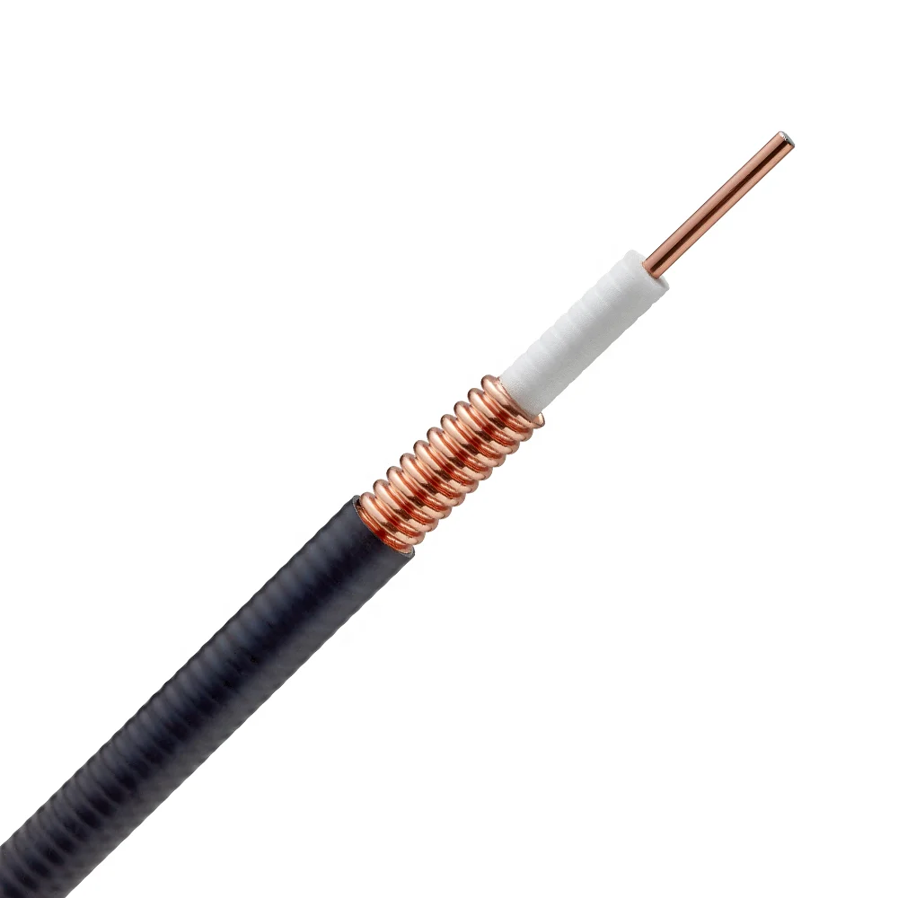 HCAAYZ-50-12 Low Loss 1/2" Coax Feeder Cable FRNC Jacket 50Ω Half-Inch RF Coaxial Cables for RF Transmission-boxintelecom