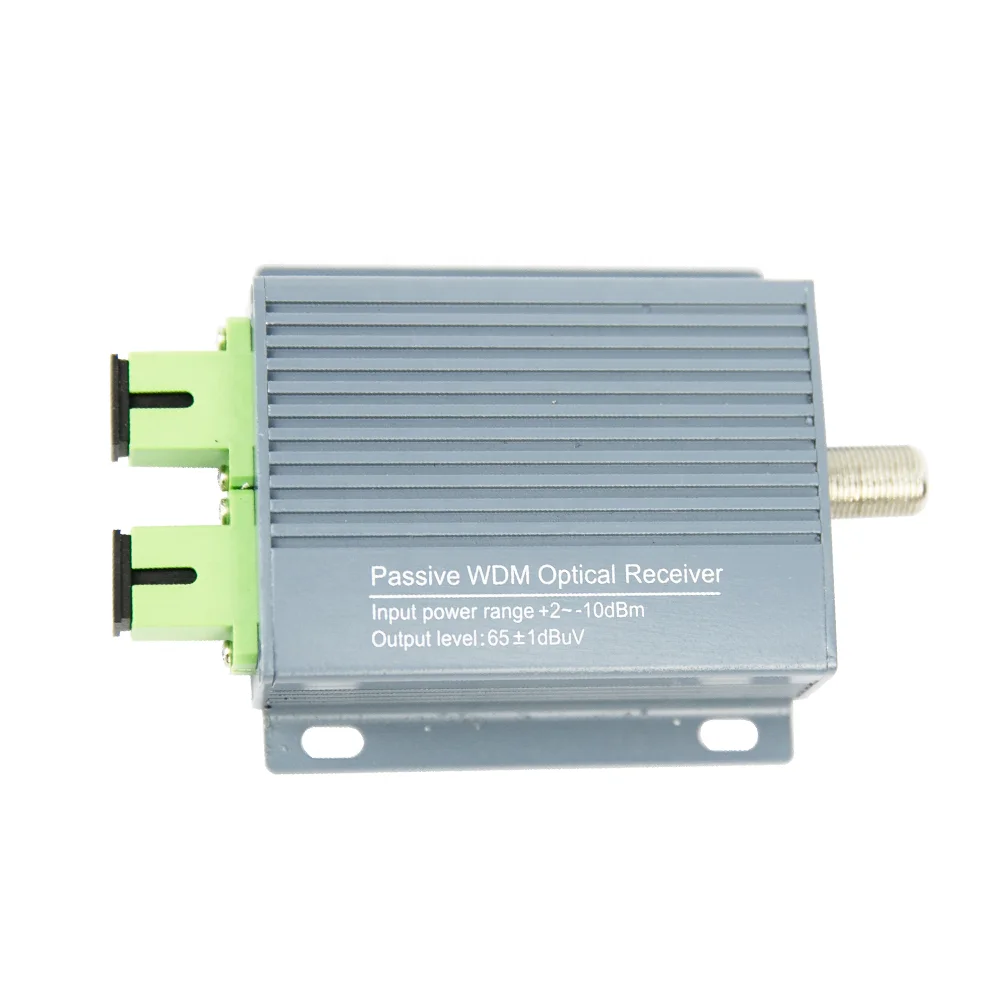 FTTH Catv Node 1550nm WDM OR16P Fiber Optic Mini Passive Optical Receiver 1 RF Port Triplexer Mode With AGC WDM Function-boxintelecom