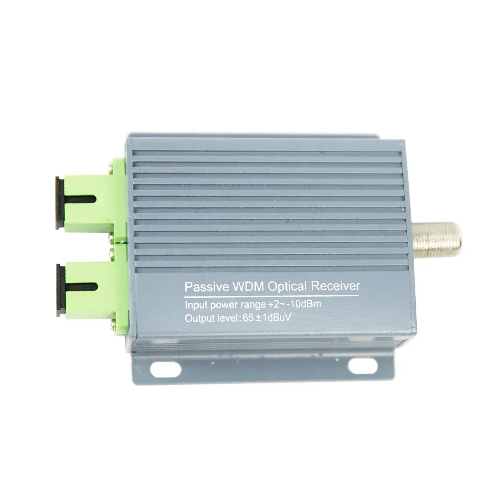 FTTH Catv Node 1550nm WDM OR16P Fiber Optic Mini Passive Optical Receiver 1 RF Port Triplexer Mode With AGC WDM Function-boxintelecom