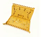 ODF Fiber Optic Splicing Tray - 12-Core Integrated Fusion Tray Yellow Telecom-Grade Fiber 