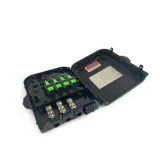 8 Port FTTH Fiber Optic Termination Box with PLC Splitter Pigtails Adapters Indoor/Outdoor