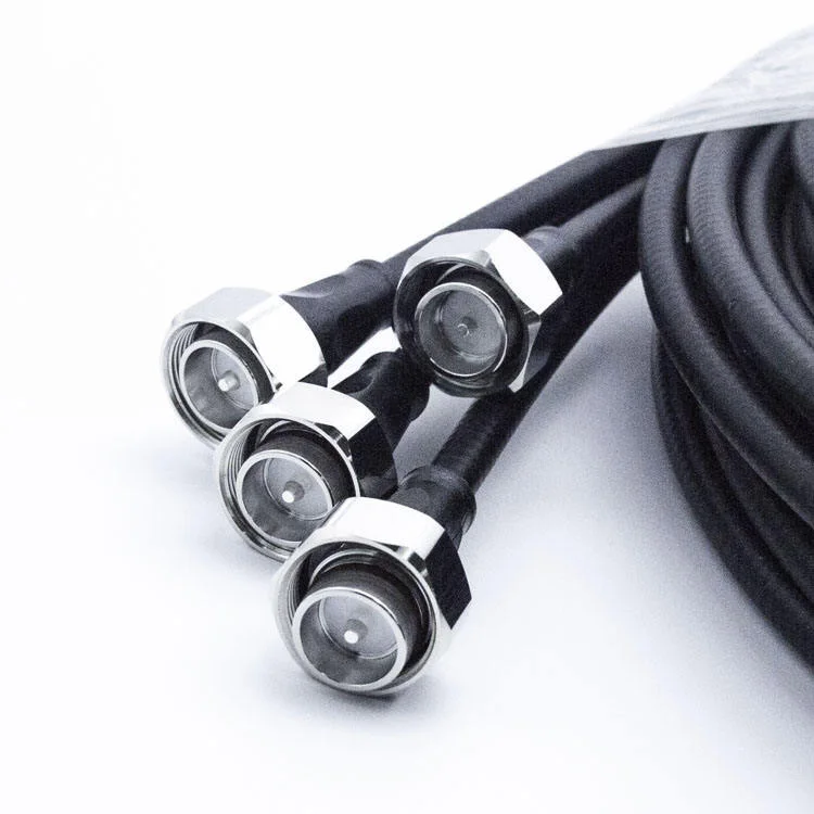 1m Low PIM RF Jumper Cable MQ4 Female to 4.3-10 Female 1/4" Superflex 50Ω
