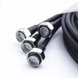 1m Low PIM RF Jumper Cable MQ4 Female to 4.3-10 Female 1/4" Superflex 50Ω