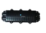 Customizable Black Fiber Joint Closure FTTH Horizontal Enclosure 5 Ports Compatible 4G/WiF