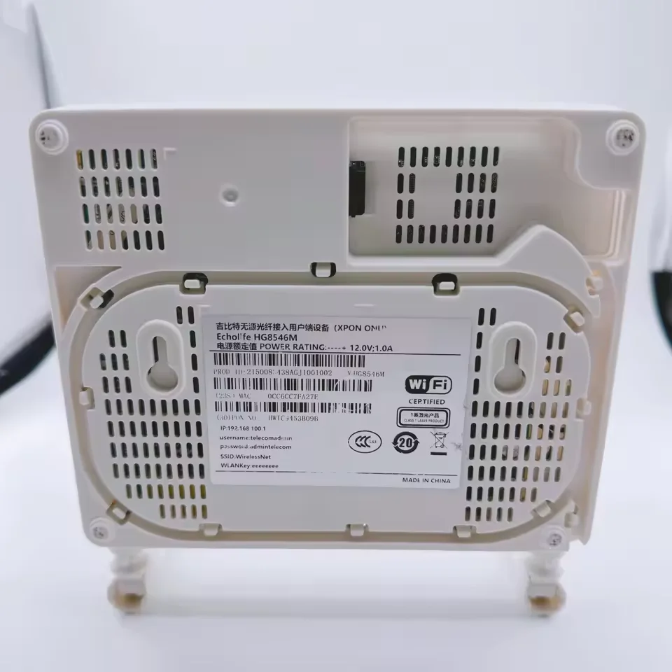 Single Band HG8546M FTTH ONU 1GE+3FE/4FE 1POT+1Voice+WIFI 4-Port CATV Epon Gpon ONT Optimal Connectivity 4-Port-boxintelecom