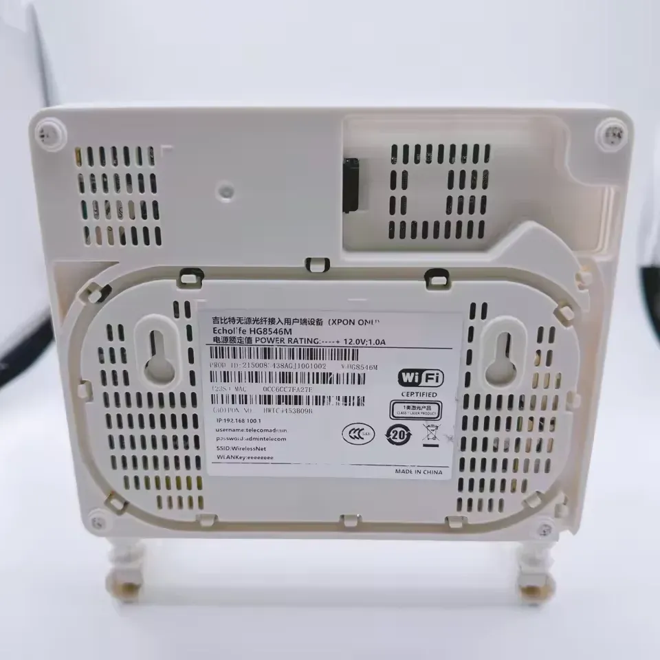 Single Band HG8546M FTTH ONU 1GE+3FE/4FE 1POT+1Voice+WIFI 4-Port CATV Epon Gpon ONT Optimal Connectivity 4-Port-boxintelecom