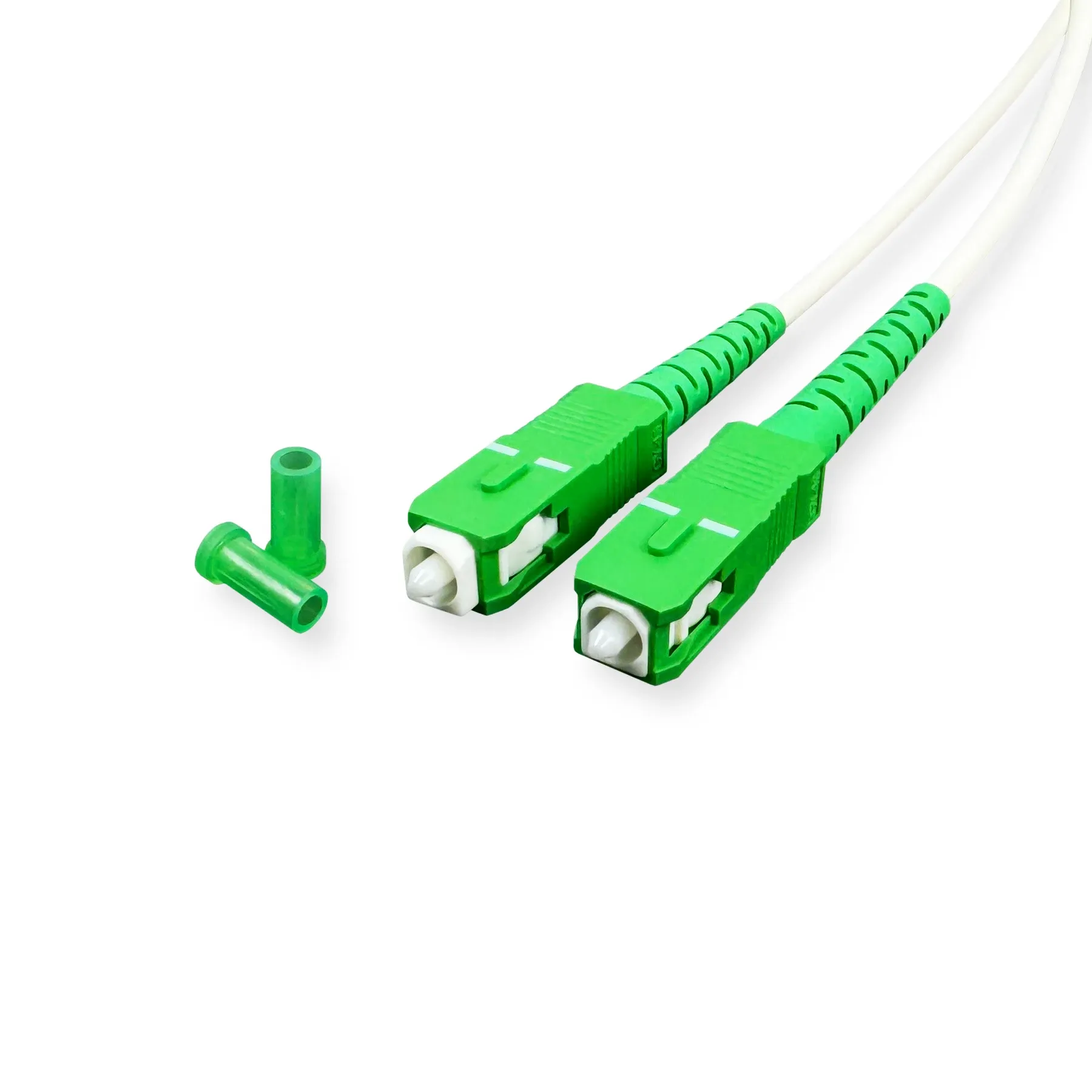 Hot Selling Simplex Fiber Optic Patchcord Jumper SC/APC-SC/APC 3.0MM G657A1 White Color