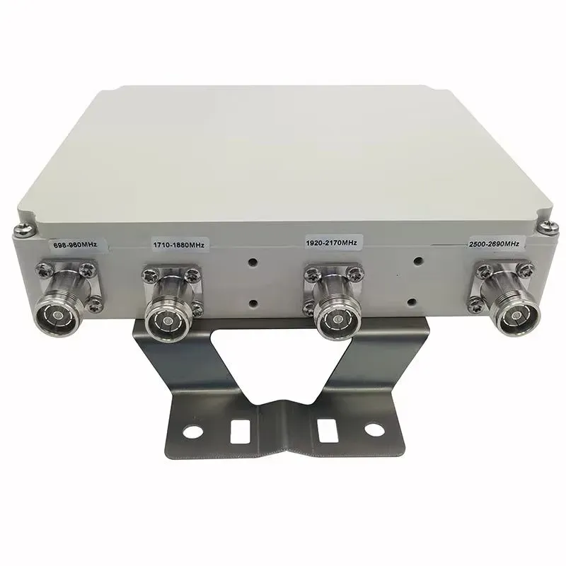200W  698-960MHz 1710-1880MHz 1920-2170 MHz  2500-2690MHz  4.3-10 Female RF Quad Band Comb
