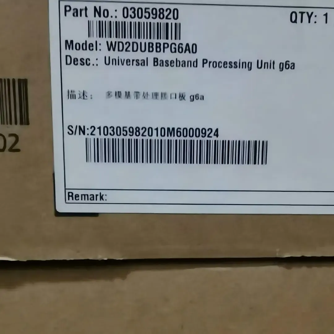 UBBPG6A 03059820 Universal Baseband Processing Unit WD2DUBBPG6A0 for Huawei BBU5900