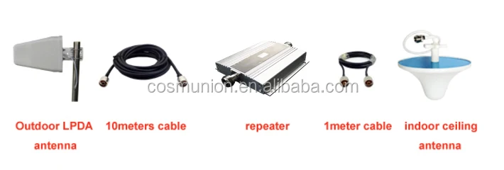 Homeuse GSM 900/DCS1800/WCDMA2100Mhz 2g 3g single mobile signal booster from factory