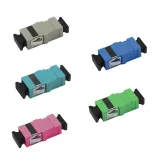 SC Simplex OS2 MM OM3 OM4 SingleMode Multimode Fiber Optic Adapter/Coupler Without Flange
