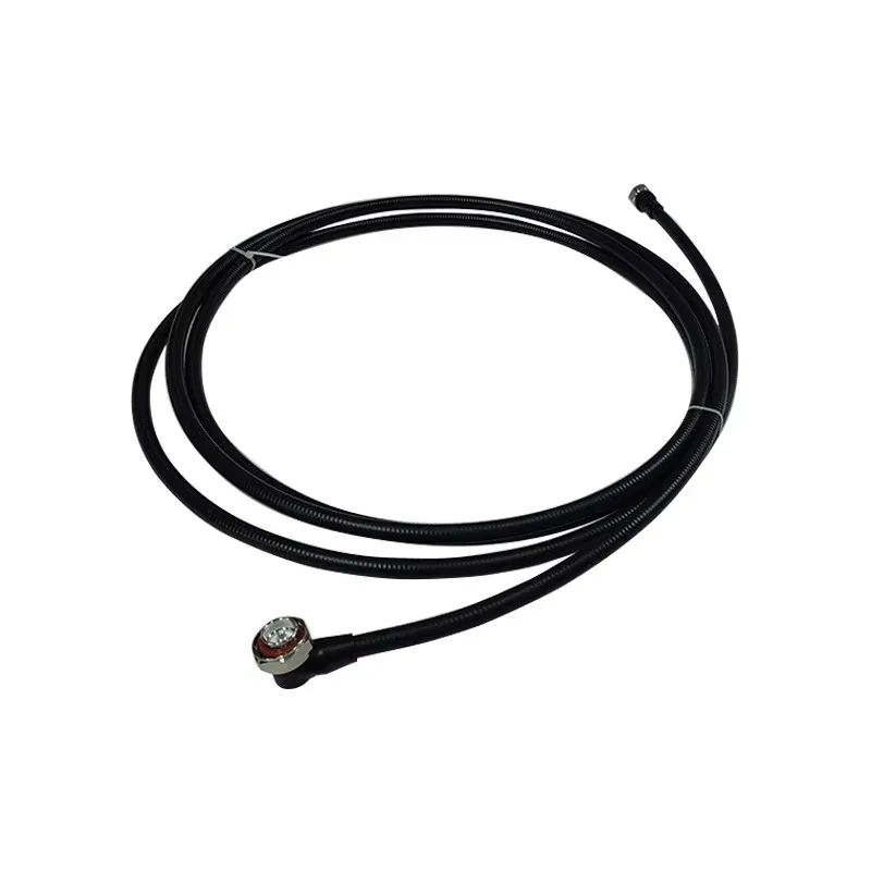 5 Meters RF 1/2 Superflexiable Jumper Cable Feeder  with 4.3-10 Male to DIN Male Right Angled