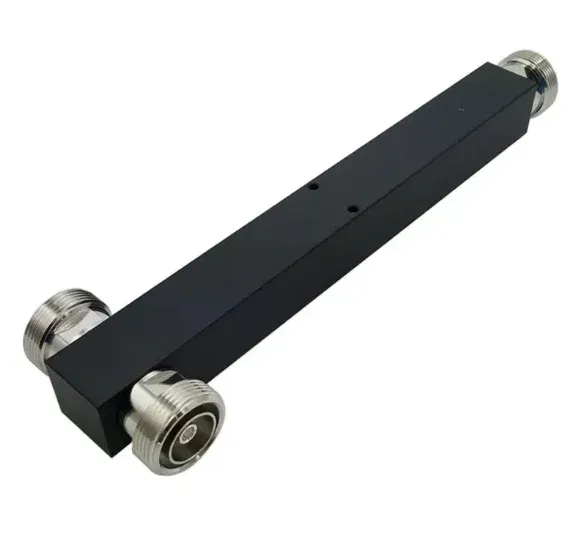 Low PIM Square 200W 698-4000MHz 2 Way Cavity RF Power Splitter with DIN for Mobile Communi
