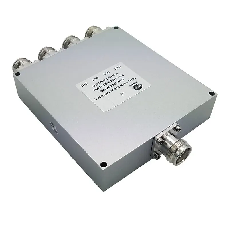 RF 694-3800MHz 4 Way Power Splitter 50W Wilkinson Power Splitter RF Power Divider Low PIM 