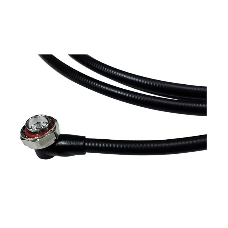 5 Meters RF 1/2 Superflexiable Jumper Cable Feeder  with 4.3-10 Male to DIN Male Right Angled