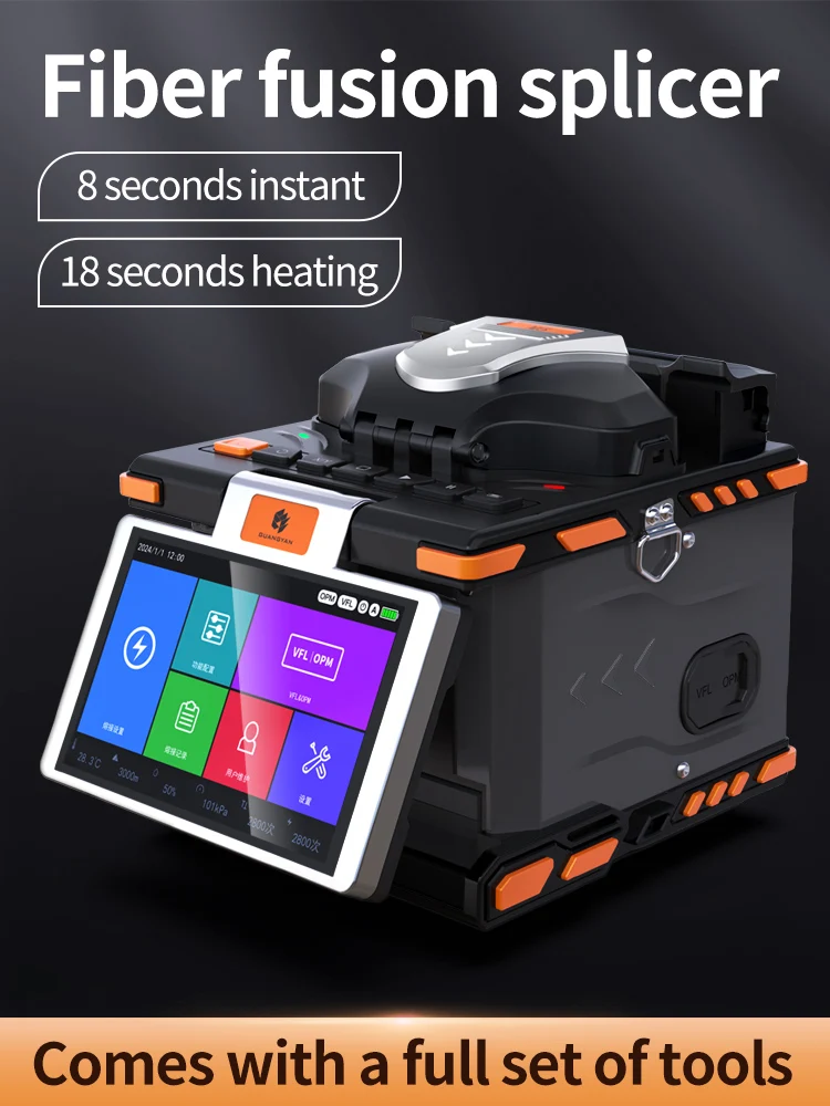 M5 Fiber Optic fusion Splicer Fiber Optic fusion Splicer 6 Motor Fiber Core Alignment Spli