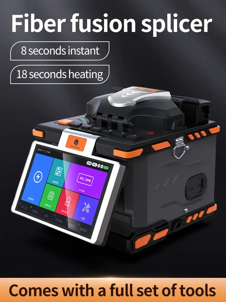 M5 Fiber Optic fusion Splicer Fiber Optic fusion Splicer 6 Motor Fiber Core Alignment Spli