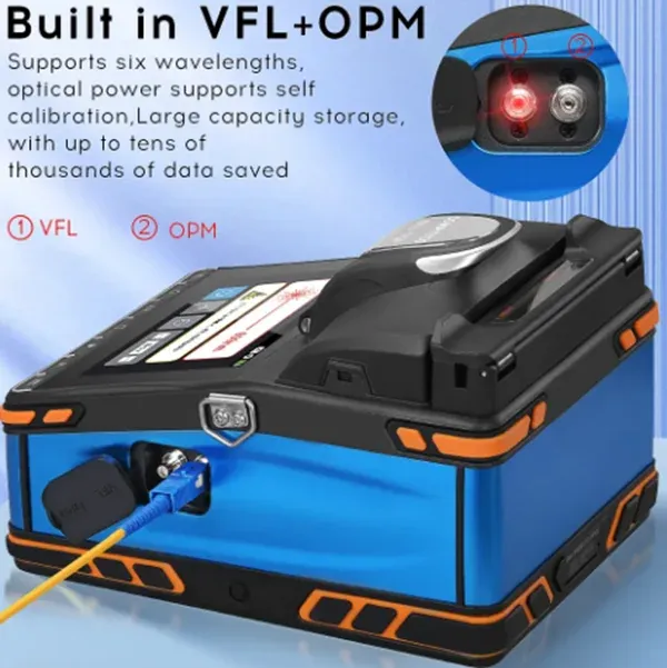 FTTH  Optical Fiber Fusion Splicer Core Alignment Fusion K5 Splicing Machine FTTH Fast fusion Splicer Machine 6 Moter-boxintelecom